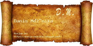 Danis Mónika névjegykártya